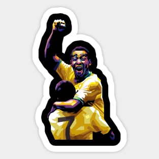 Pele Legend Football Sticker